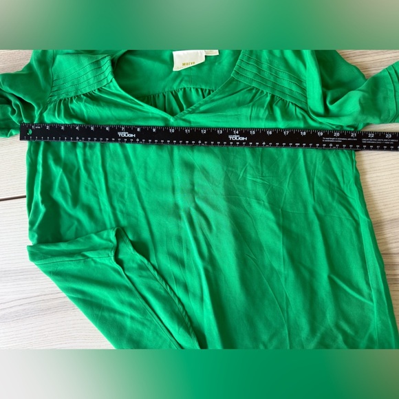 Maeve by Anthropologie The Paz blouse green long sleeve Shirt Size S - Picture 7 of 8